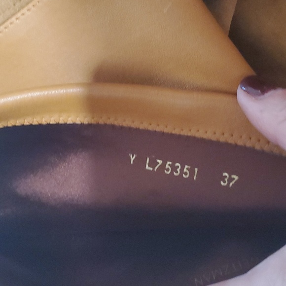 Stuart weitzman over the knee sued and leather boots size 37 camel color - Picture 6 of 6